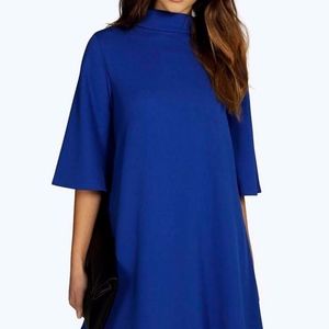 Boohoo Sonia Turn Back Collar Shift Dress 4